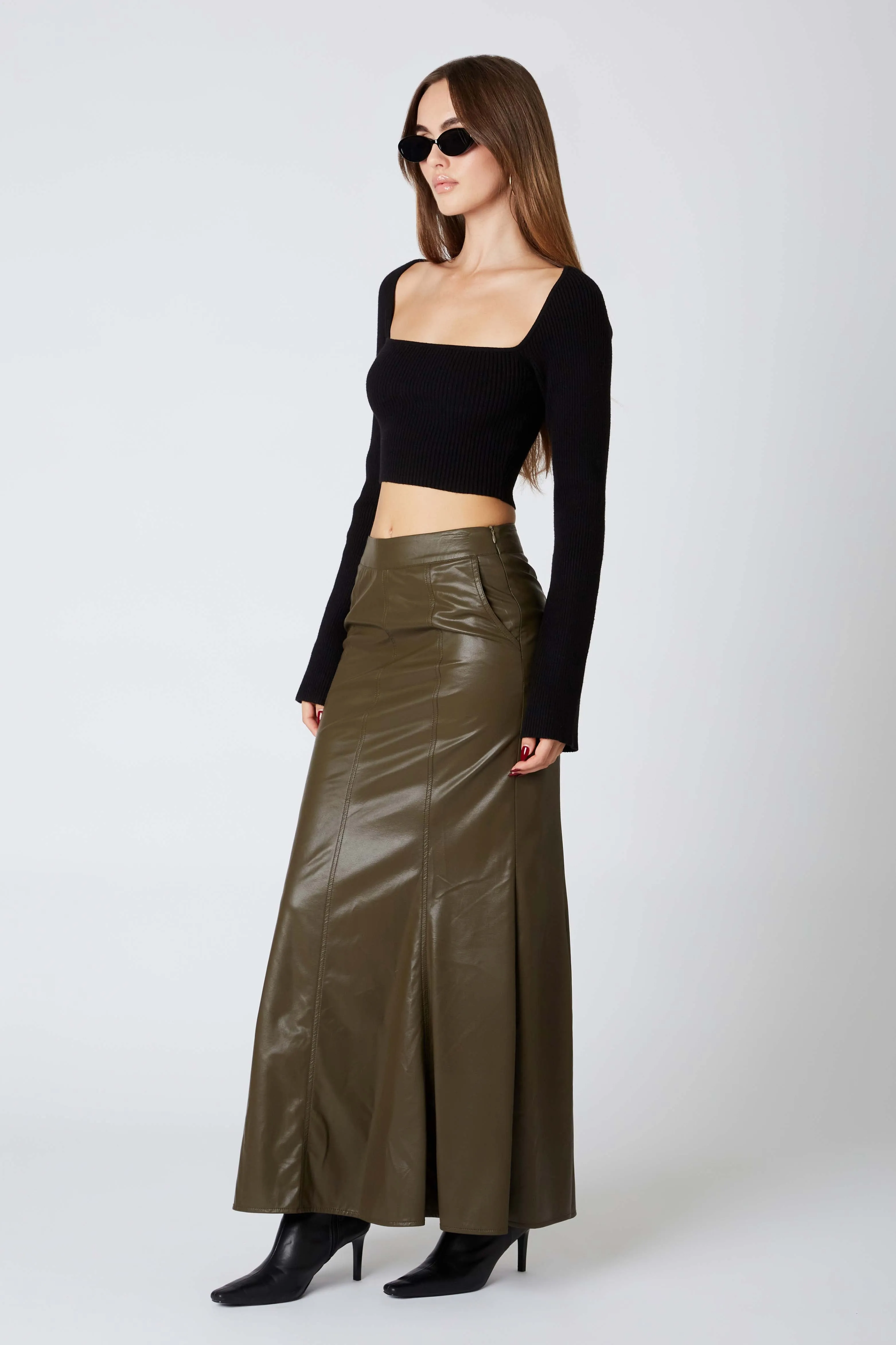 Leather Maxi Skirt
