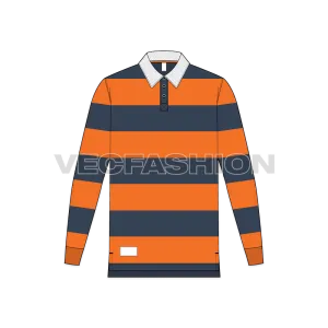 Mens Rugby Collar Shirt
